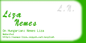 liza nemes business card
